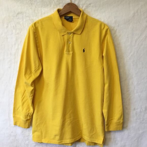Polo by Ralph Lauren Yellow Long-Sleeve Polo Shirt - Picture 1 of 11